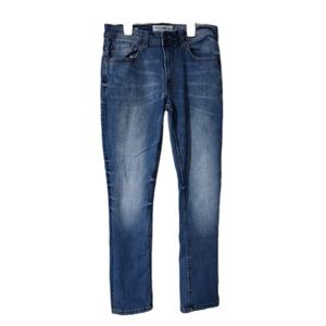 Projek Raw Mens 34 Flex Jeans HIRI Skinny Stretch Blue Wash Mid Rise Zip